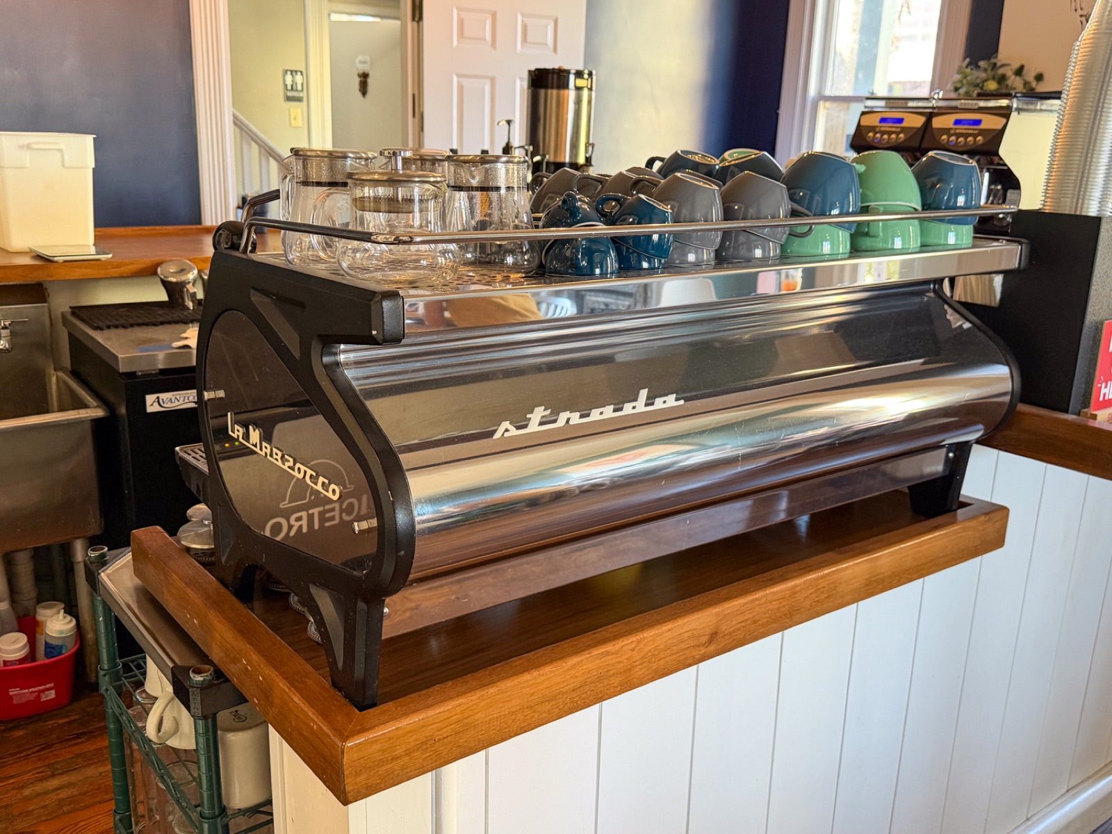 La Marzocco Strada espresso machine cataloged for the Biscuit Love Franklin liquidation auction