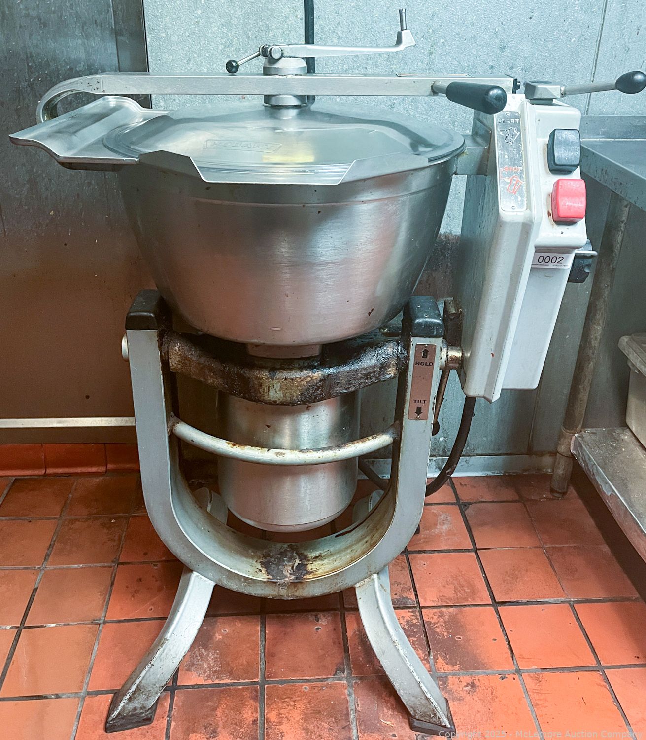 Hobart HCM-450 vertical cutter mixer at the Dalts American Grill liquidation